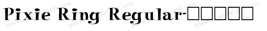 Pixie Ring Regular字体转换